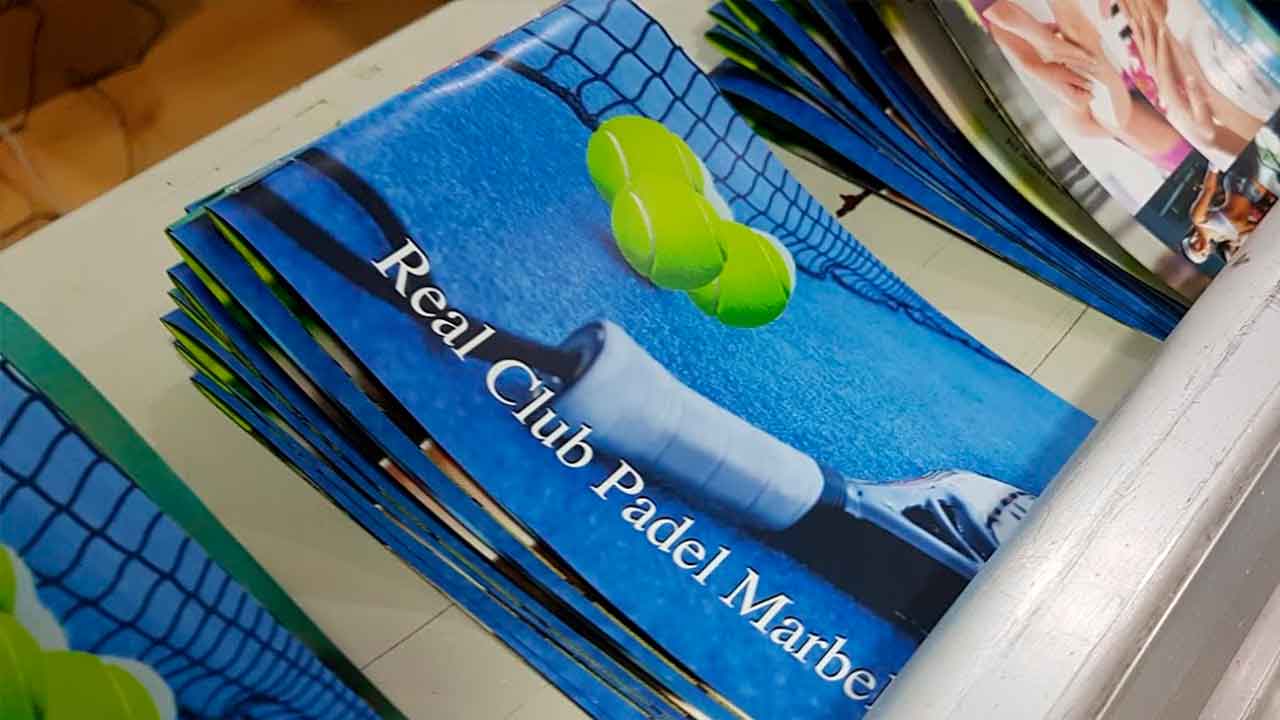 Impresión de catalogos Real Club de Padel
